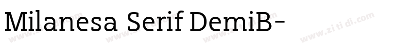 Milanesa Serif DemiB字体转换